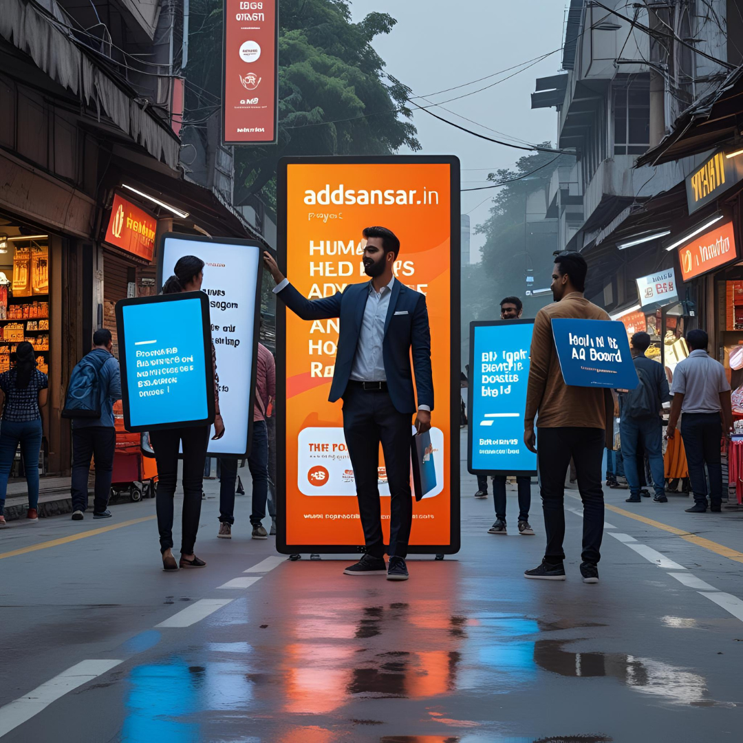 Human Billboard in Jaipur