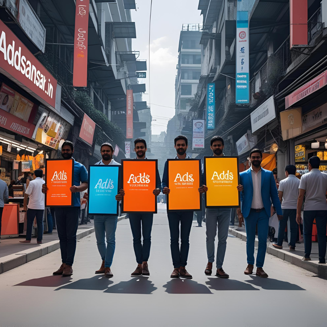 Human Billboard in Delhi